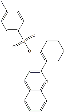 2-(2-quinolinyl)-1-cyclohexen-1-yl 4-methylbenzenesulfonate Structure