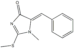 5-benzylidene-1-methyl-2-(methylsulfanyl)-1,5-dihydro-4H-imidazol-4-one Structure