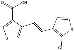 4-[2-(2-chloro-3-thienyl)vinyl]-3-thiophenecarboxylic acid