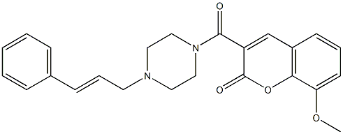 3-[(4-cinnamyl-1-piperazinyl)carbonyl]-8-methoxy-2H-chromen-2-one