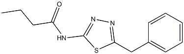 N-(5-benzyl-1,3,4-thiadiazol-2-yl)butanamide Struktur
