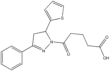 5-oxo-5-[3-phenyl-5-(2-thienyl)-4,5-dihydro-1H-pyrazol-1-yl]pentanoic acid