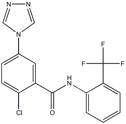 2-chloro-5-(4H-1,2,4-triazol-4-yl)-N-[2-(trifluoromethyl)phenyl]benzamide