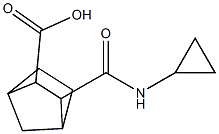 3-[(cyclopropylamino)carbonyl]bicyclo[2.2.1]heptane-2-carboxylic acid,,结构式
