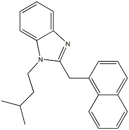 1-isopentyl-2-(1-naphthylmethyl)-1H-benzimidazole Structure