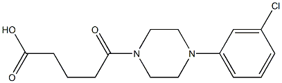 5-[4-(3-chlorophenyl)-1-piperazinyl]-5-oxopentanoic acid