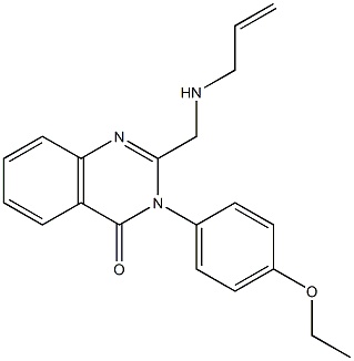 2-[(allylamino)methyl]-3-(4-ethoxyphenyl)-4(3H)-quinazolinone Struktur