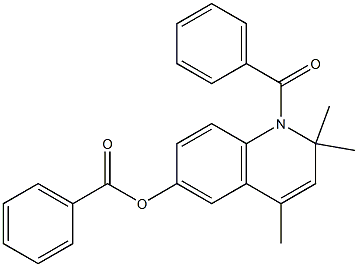 1-benzoyl-2,2,4-trimethyl-1,2-dihydro-6-quinolinyl benzoate Structure