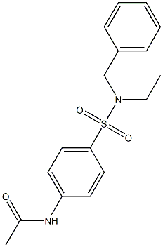 N-(4-{[benzyl(ethyl)amino]sulfonyl}phenyl)acetamide Structure