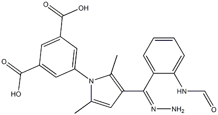 5-{3-[2-(anilinocarbonyl)carbohydrazonoyl]-2,5-dimethyl-1H-pyrrol-1-yl}isophthalic acid