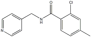 2-chloro-4-methyl-N-(4-pyridinylmethyl)benzamide,,结构式