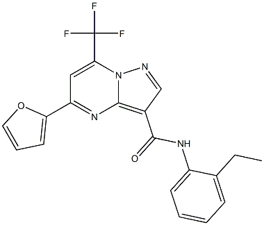 N-(2-ethylphenyl)-5-(2-furyl)-7-(trifluoromethyl)pyrazolo[1,5-a]pyrimidine-3-carboxamide