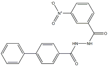 N'-([1,1'-biphenyl]-4-ylcarbonyl)-3-nitrobenzohydrazide 结构式