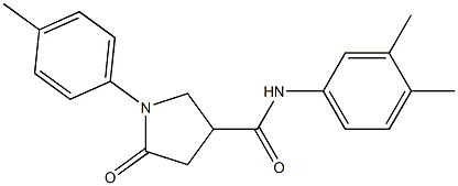 N-(3,4-dimethylphenyl)-1-(4-methylphenyl)-5-oxo-3-pyrrolidinecarboxamide