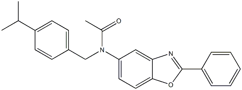 N-(4-isopropylbenzyl)-N-(2-phenyl-1,3-benzoxazol-5-yl)acetamide Structure