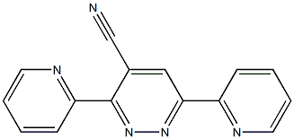 3,6-dipyridin-2-ylpyridazine-4-carbonitrile,,结构式