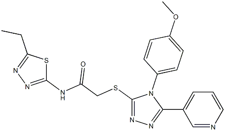 N-(5-ethyl-1,3,4-thiadiazol-2-yl)-2-({4-[4-(methyloxy)phenyl]-5-pyridin-3-yl-4H-1,2,4-triazol-3-yl}sulfanyl)acetamide|