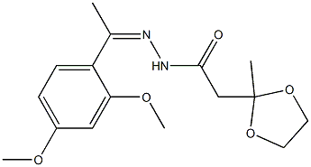  N'-[1-(2,4-dimethoxyphenyl)ethylidene]-2-(2-methyl-1,3-dioxolan-2-yl)acetohydrazide