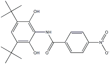 N-(3,5-ditert-butyl-2,6-dihydroxyphenyl)-4-nitrobenzamide 结构式