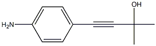 4-(4-aminophenyl)-2-methyl-3-butyn-2-ol,,结构式