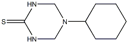 5-cyclohexyl-1,3,5-triazinane-2-thione Structure