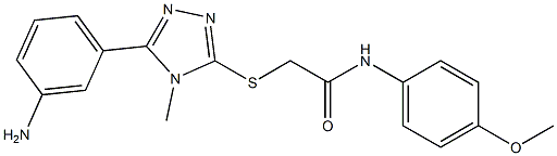  2-{[5-(3-aminophenyl)-4-methyl-4H-1,2,4-triazol-3-yl]sulfanyl}-N-(4-methoxyphenyl)acetamide