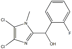 (4,5-dichloro-1-methyl-1H-imidazol-2-yl)(2-fluorophenyl)methanol Structure