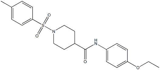 N-(4-ethoxyphenyl)-1-[(4-methylphenyl)sulfonyl]-4-piperidinecarboxamide Structure