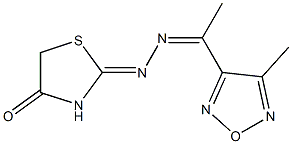 2-{[1-(4-methyl-1,2,5-oxadiazol-3-yl)ethylidene]hydrazono}-1,3-thiazolidin-4-one