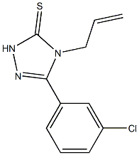 4-allyl-5-(3-chlorophenyl)-2,4-dihydro-3H-1,2,4-triazole-3-thione Struktur