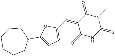 5-{[5-(1-azepanyl)-2-furyl]methylene}-1-methyl-2-thioxodihydro-4,6(1H,5H)-pyrimidinedione