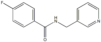 4-fluoro-N-(3-pyridinylmethyl)benzamide Struktur
