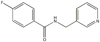 4-fluoro-N-(3-pyridinylmethyl)benzamide 结构式