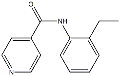 N-(2-ethylphenyl)isonicotinamide Structure