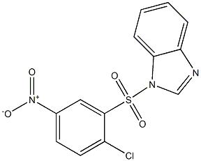 1-({2-chloro-5-nitrophenyl}sulfonyl)-1H-benzimidazole 结构式