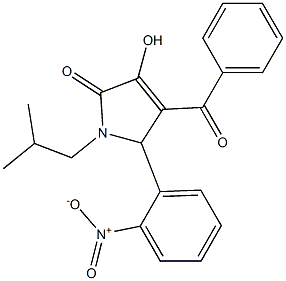 4-benzoyl-3-hydroxy-5-{2-nitrophenyl}-1-isobutyl-1,5-dihydro-2H-pyrrol-2-one