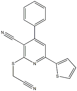 2-[(cyanomethyl)sulfanyl]-4-phenyl-6-(2-thienyl)nicotinonitrile