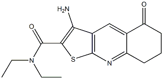 3-amino-N,N-diethyl-5-oxo-5,6,7,8-tetrahydrothieno[2,3-b]quinoline-2-carboxamide