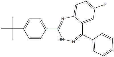 2-(4-tert-butylphenyl)-7-fluoro-5-phenyl-3H-1,3,4-benzotriazepine