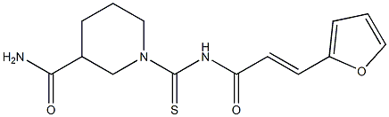 1-({[3-(2-furyl)acryloyl]amino}carbothioyl)-3-piperidinecarboxamide