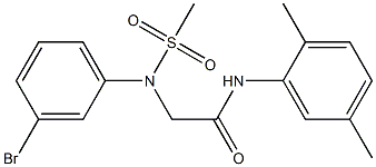 2-[3-bromo(methylsulfonyl)anilino]-N-(2,5-dimethylphenyl)acetamide