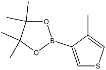 4-甲基噻吩-3-硼酸频那醇酯, , 结构式