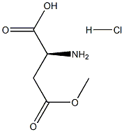 L-Aspartic acid g-methyl ester HCl,,结构式