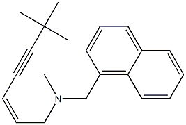 (Z)-N-(6,6-Dimethyl-2-hepten-4-ynyl)-N-methyl-1-naphthylmethylamine.,,结构式