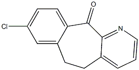 8-chloro-6,11-dihydro-5H-benzo[5,6]cyclohepta[1,2-B]pyridin-11-one.,,结构式