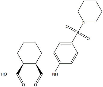 (1S,2R)-2-{[4-(1-piperidinylsulfonyl)anilino]carbonyl}cyclohexanecarboxylic acid