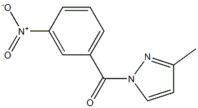 (3-methyl-1H-pyrazol-1-yl)(3-nitrophenyl)methanone Struktur