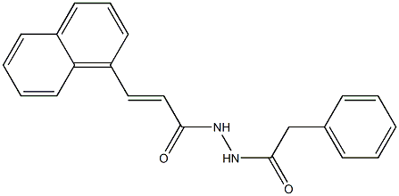  (E)-3-(1-naphthyl)-N'-(2-phenylacetyl)-2-propenohydrazide