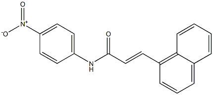 (E)-3-(1-naphthyl)-N-(4-nitrophenyl)-2-propenamide 化学構造式