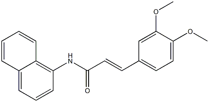 (E)-3-(3,4-dimethoxyphenyl)-N-(1-naphthyl)-2-propenamide